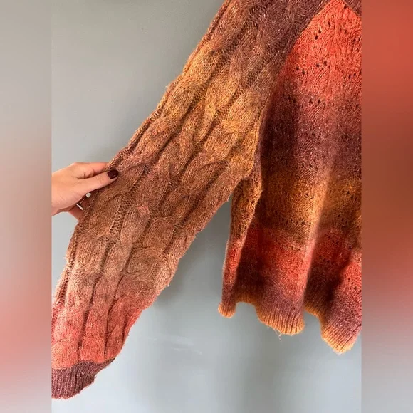 Target :: Knox Rose Sweater Rust Red Marled Knit Crewneck Wool Blend Sz XXL - Picture 9 of 12